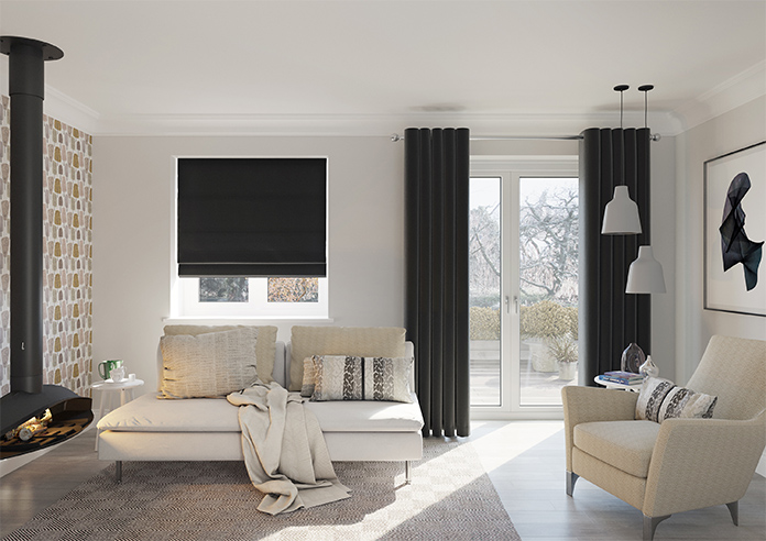 Ashbury, Jet - Roman Blind - Image 8
